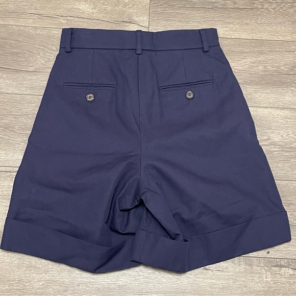King & Tuckfield Men's Navy Blue Cuffed Shorts Pleated Button Fly Sz 31 NWT - Picture 8 of 9